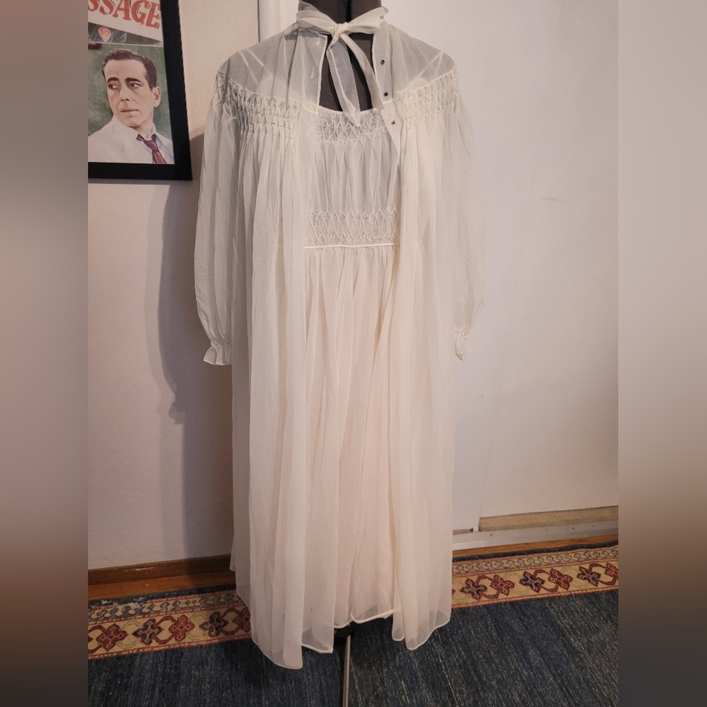 1950's Night Gown and Matching Coat